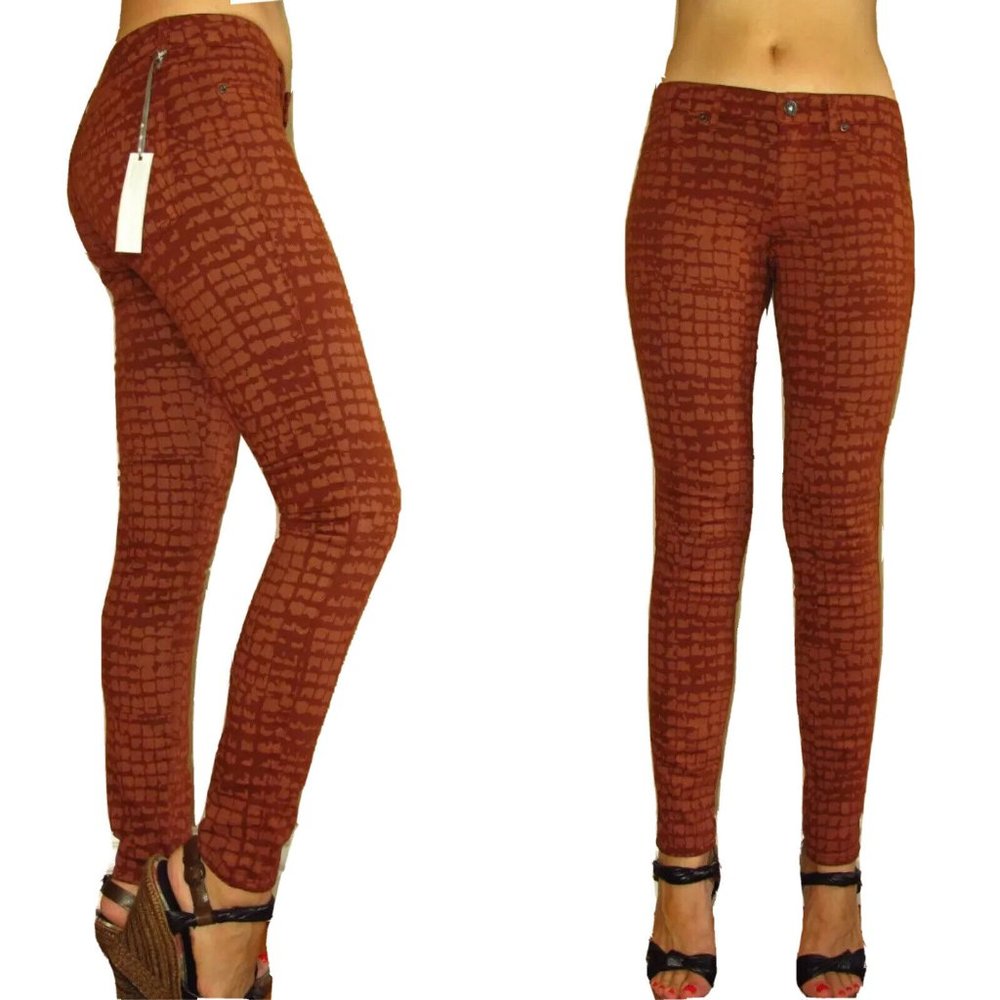 Rich & Skinny Super Skinny Giraffe Print Jeans Size 30